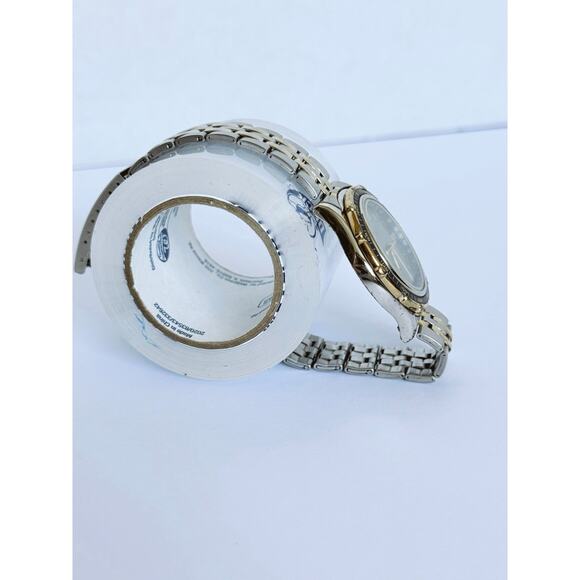 Fossil Star Master Women LU-2537 SS Gold Chrome Dive Watch 50M Business Casual - Picture 3 of 15